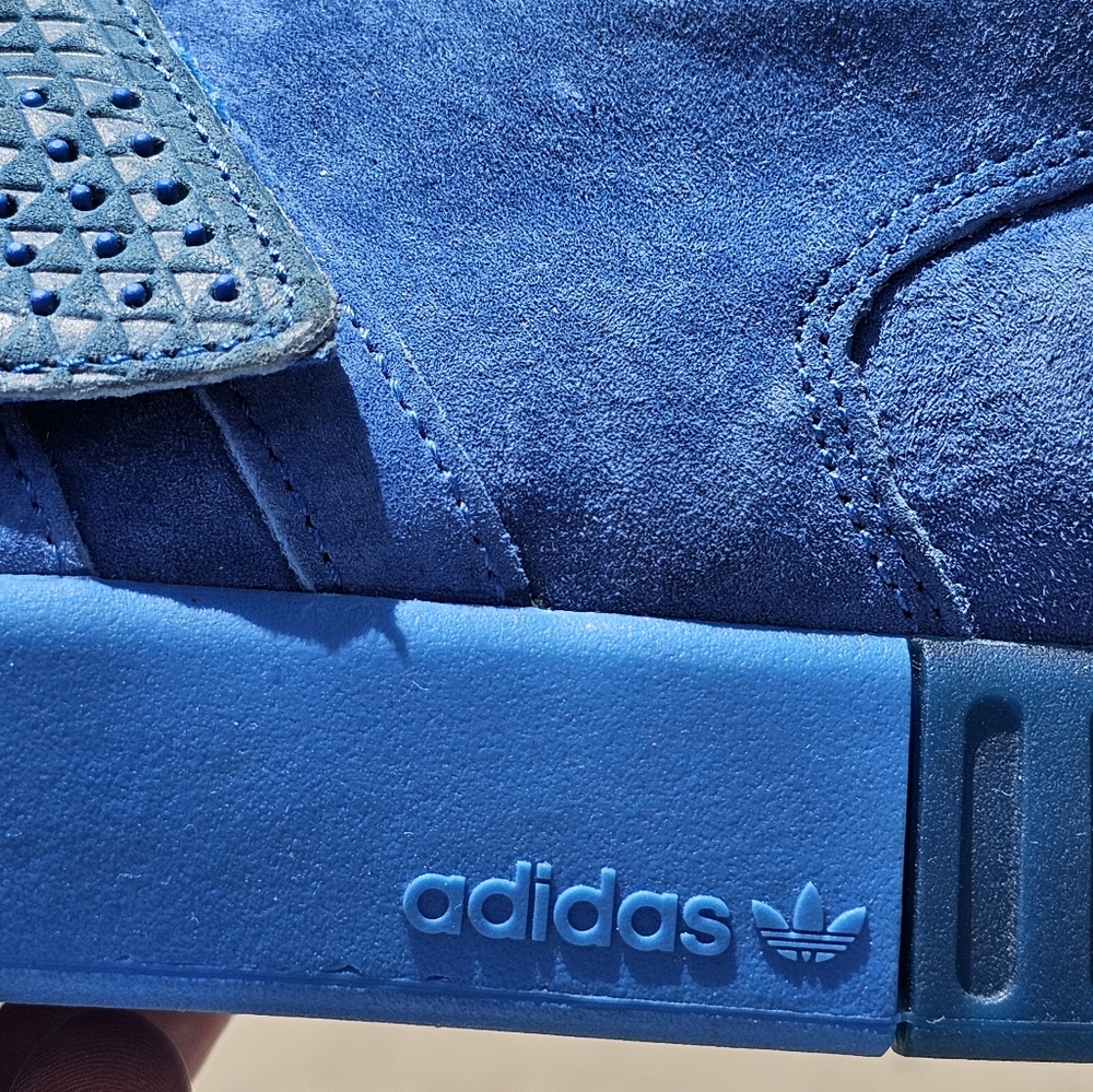Adidas Tubular Invader SUEDE Bluebird Mens Size 10.5 Shoes Sneakers Blue BB1170 - Picture 9 of 12